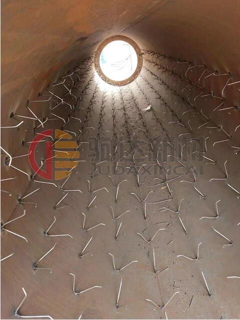 煙氣管道耐火澆注料施工